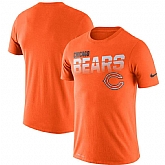 Chicago Bears Nike Sideline Line of Scrimmage Legend Performance T-Shirt Orange,baseball caps,new era cap wholesale,wholesale hats